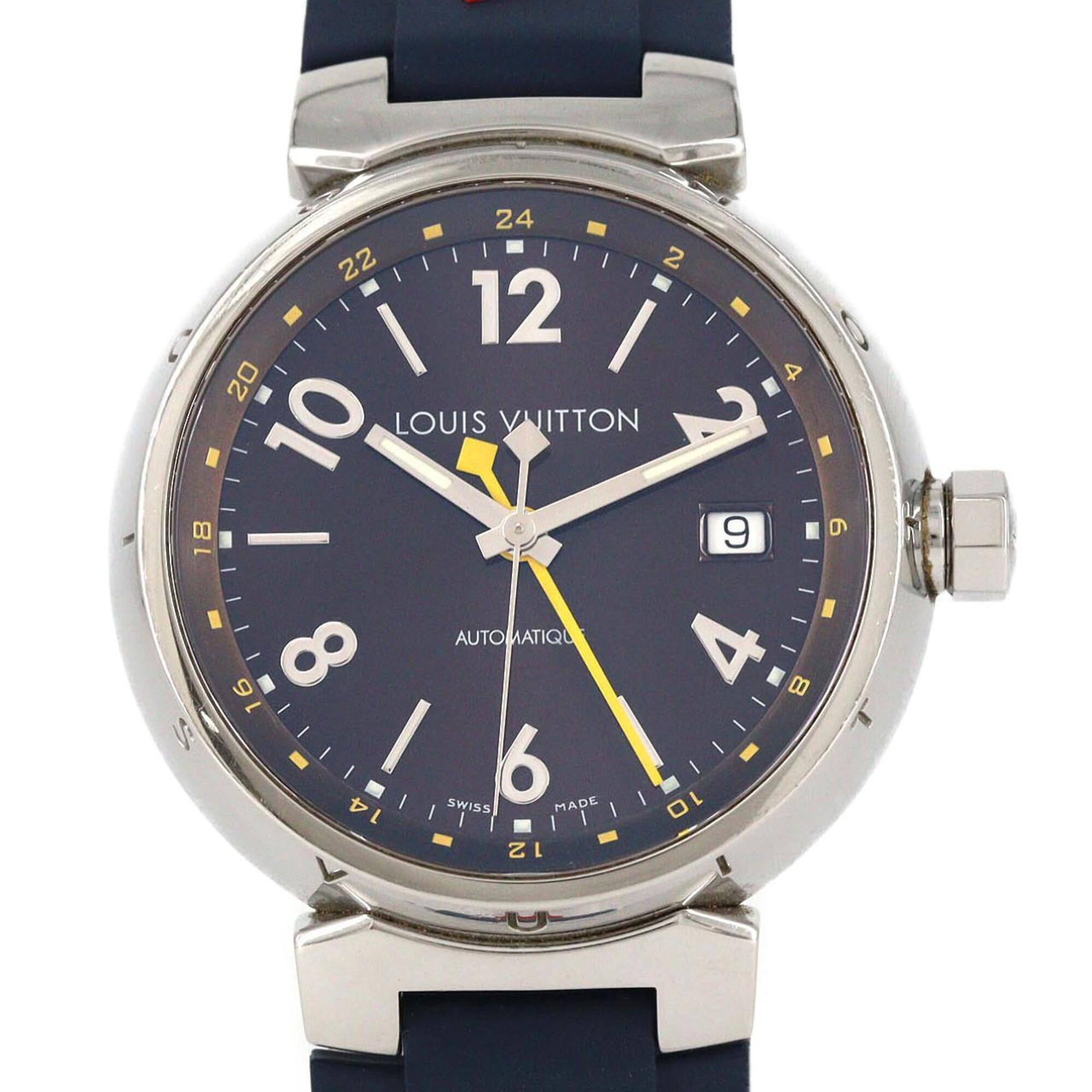 Louis Vuitton Tambour Gmt Q1131 Ss Automatic Watch